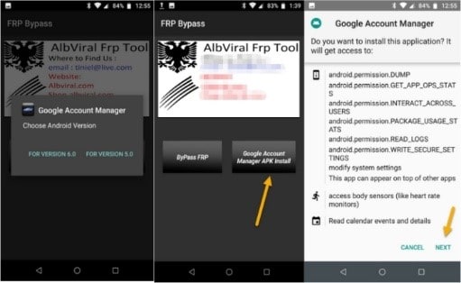 hushsms apk frp خطوات الفتح 7