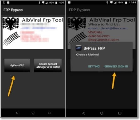 hushsms apk frp خطوات الفتح 8