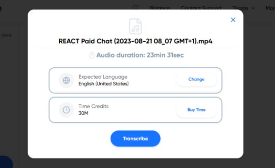 transcribe audio
