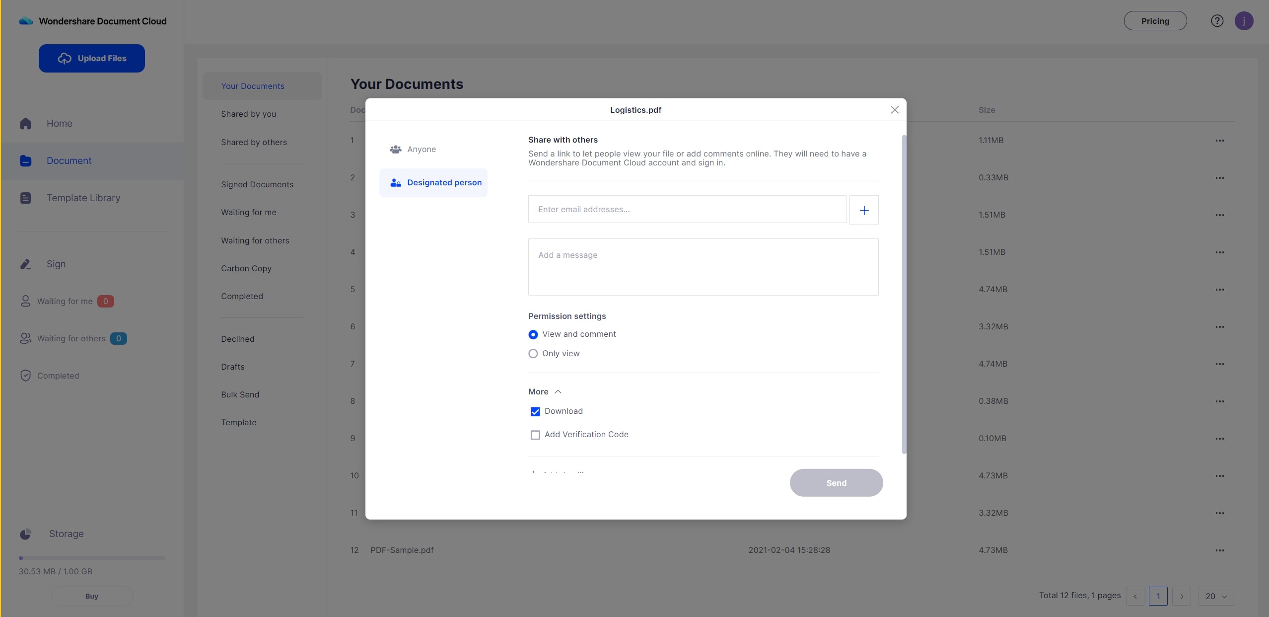 share file via email