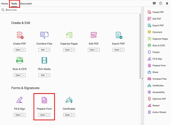 convert pdf to fillable form