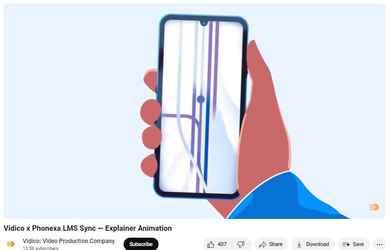 vidico x phonecam lms sync explainer video