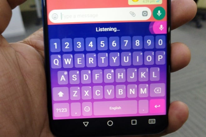 whatsapp listening to dictation
