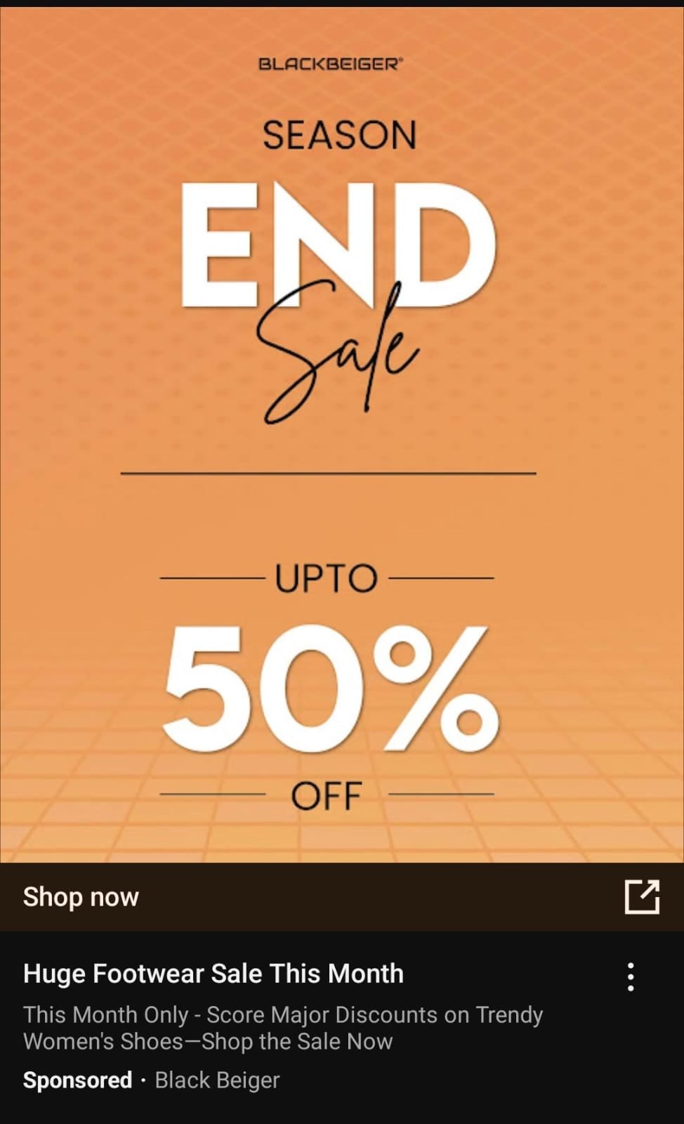 in feed ad