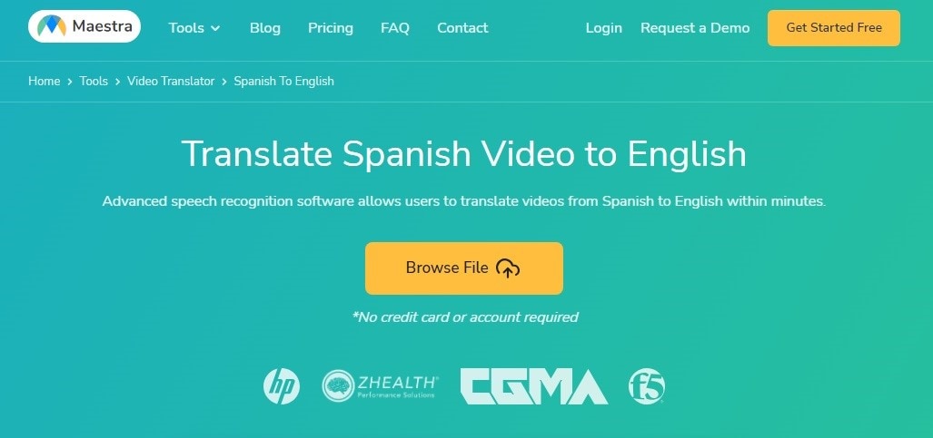 Maestra AI voice video translator
