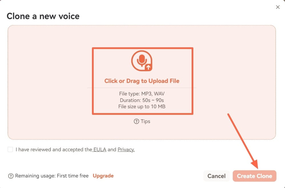 clone voice using virbo